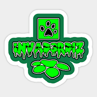 Invad3rDiz Sludge paws Sticker